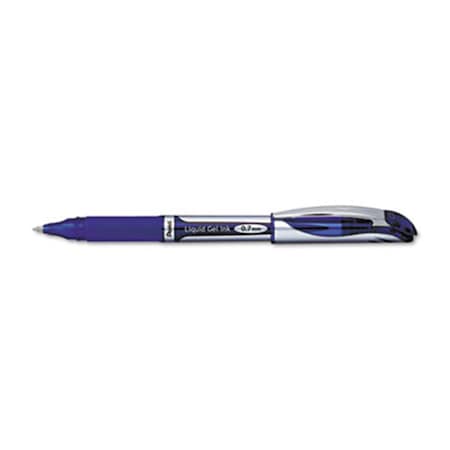 EnerGel Liquid Roller Ball Capped Gel Pen Blue Ink Medium Point EA -